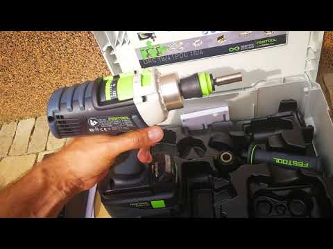 Unpacking / unboxing cordless percussion drill Festool PDC 18/4 Li 5,2-Plus-SCA QUADRIVE