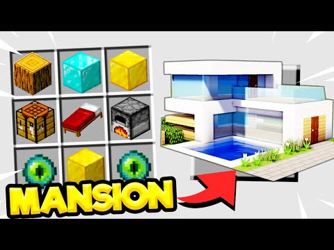 CRAFTING A MANSION in MINECRAFT