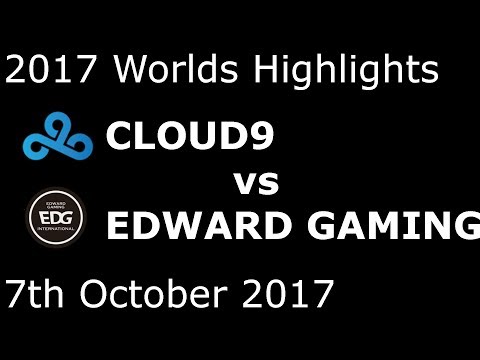 C9 vs EDG HIGHLIGHTS 2017 WORLDS GROUP STAGE DAY 3