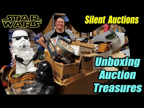 Unboxing Auction Treasures - Star Wars - Vintage Longaberger Baskets, jewelry and more!!!