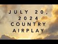 Billboard Top 60 Country Airplay July 20 2024