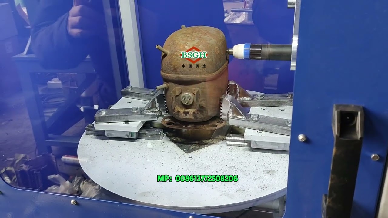 400V 50HZ Compressor Cutter Machine | Plasma Compressor Recycling with Ring & Vertical Cutting