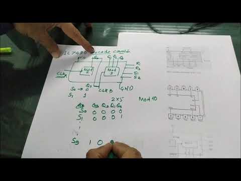 Decade counter IC 7490 | LAB | V H Mankar