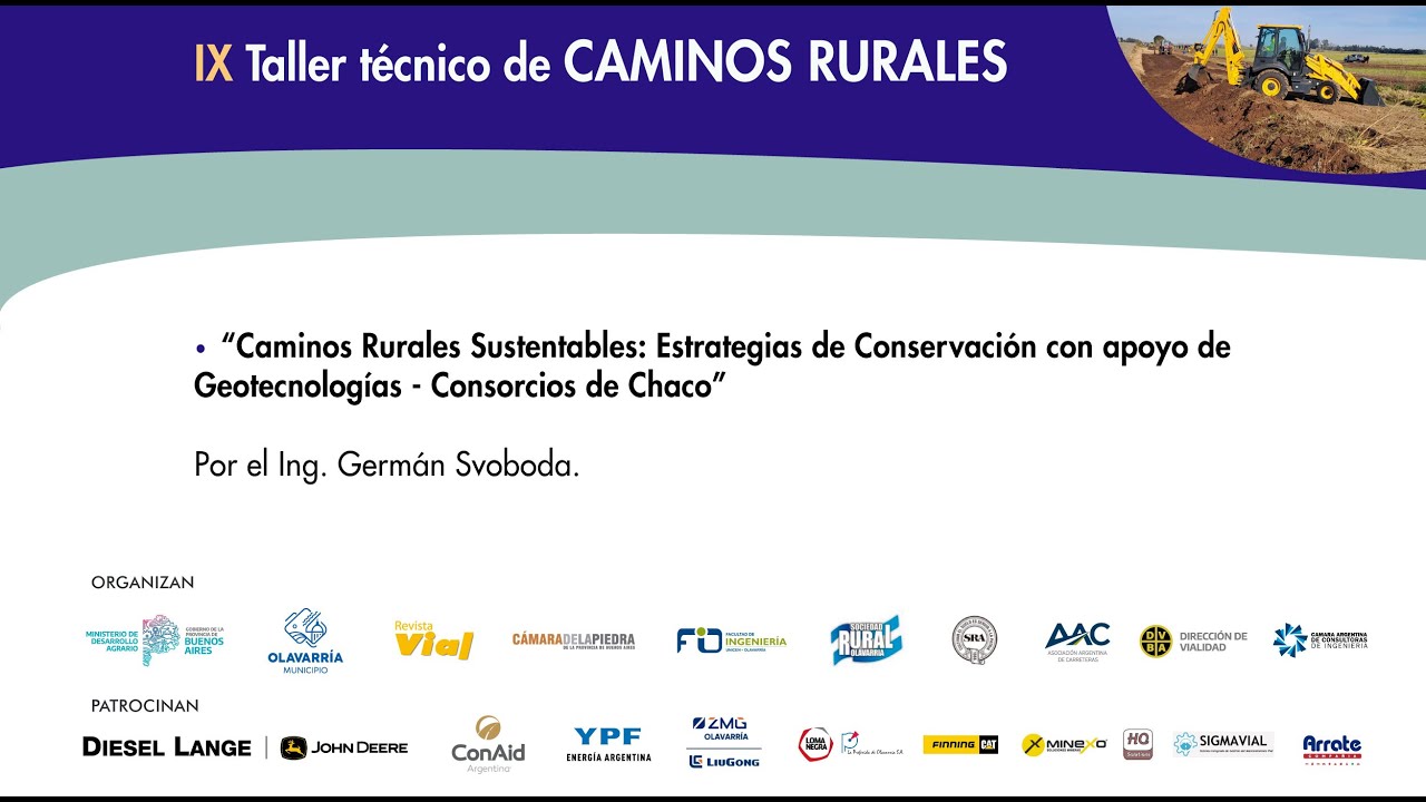 “Caminos Rurales Sustentables: Estrategias de Conservación con apoyo de Geotecnologías -