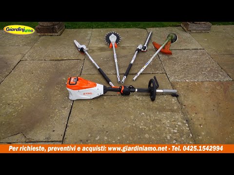 Stihl Kombi KMA 135 R: un unico motore a batteria e tanti attrezzi per i lavori nel tuo giardino