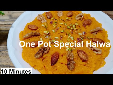 One Pot Special Halwa in 10 Minutes | Perfect Sooji Halwa Recipe | Suji Halwa