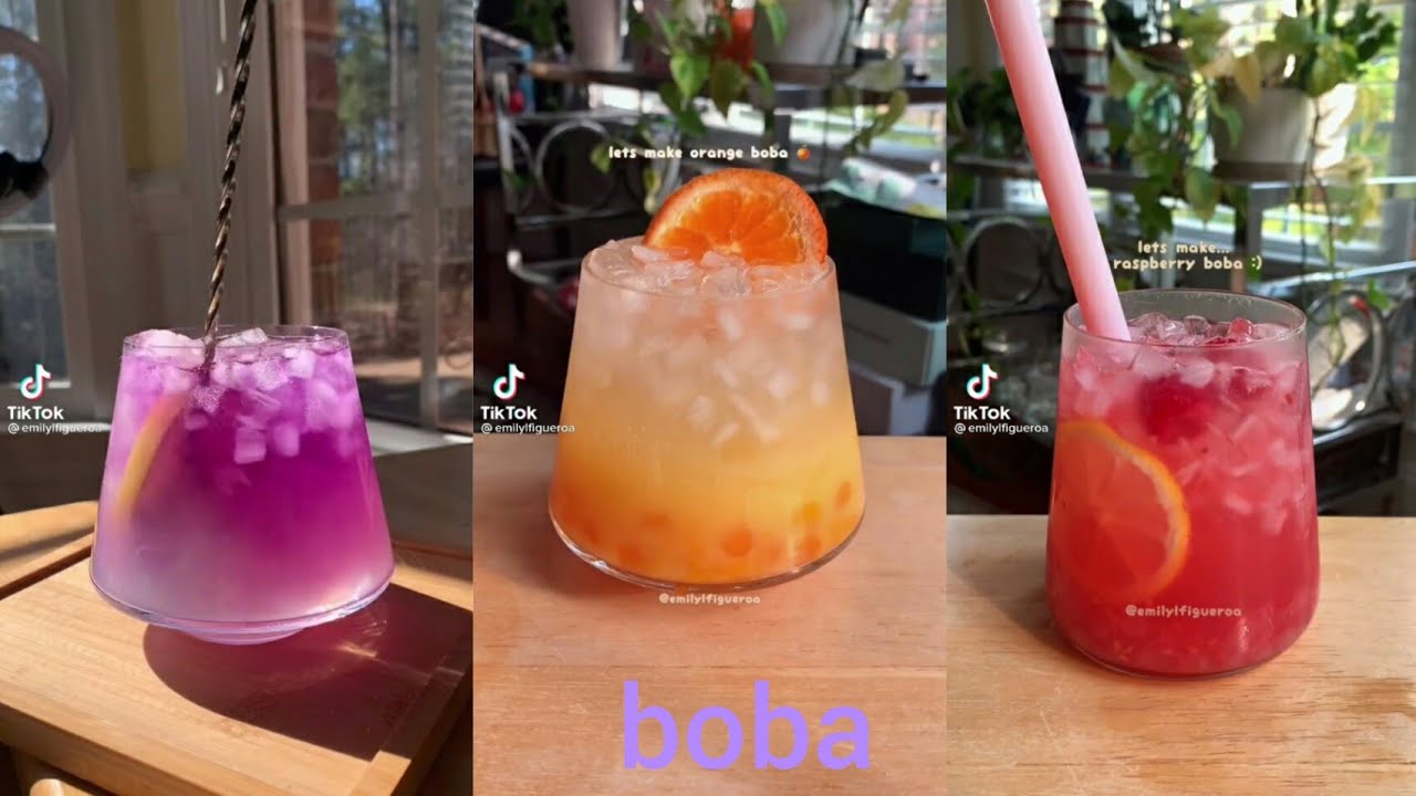 Aesthetic boba drinks compilation /Tiktok compilation 🧋🧋/#tiktokbobadrinks