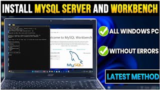 How to Install MySQL Server 8.0.37 And Workbench [Latest Version] in any Windows PC/Laptop 2024🖥️💻