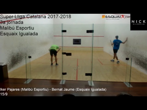 Super Lliga Catalana CAPRABO - 3a jornada - Iker Pajares - Bernat Jaume – 17/02/2018