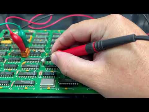 Testing Data Activity on a Logic Circuit Board Using an Oscilloscope