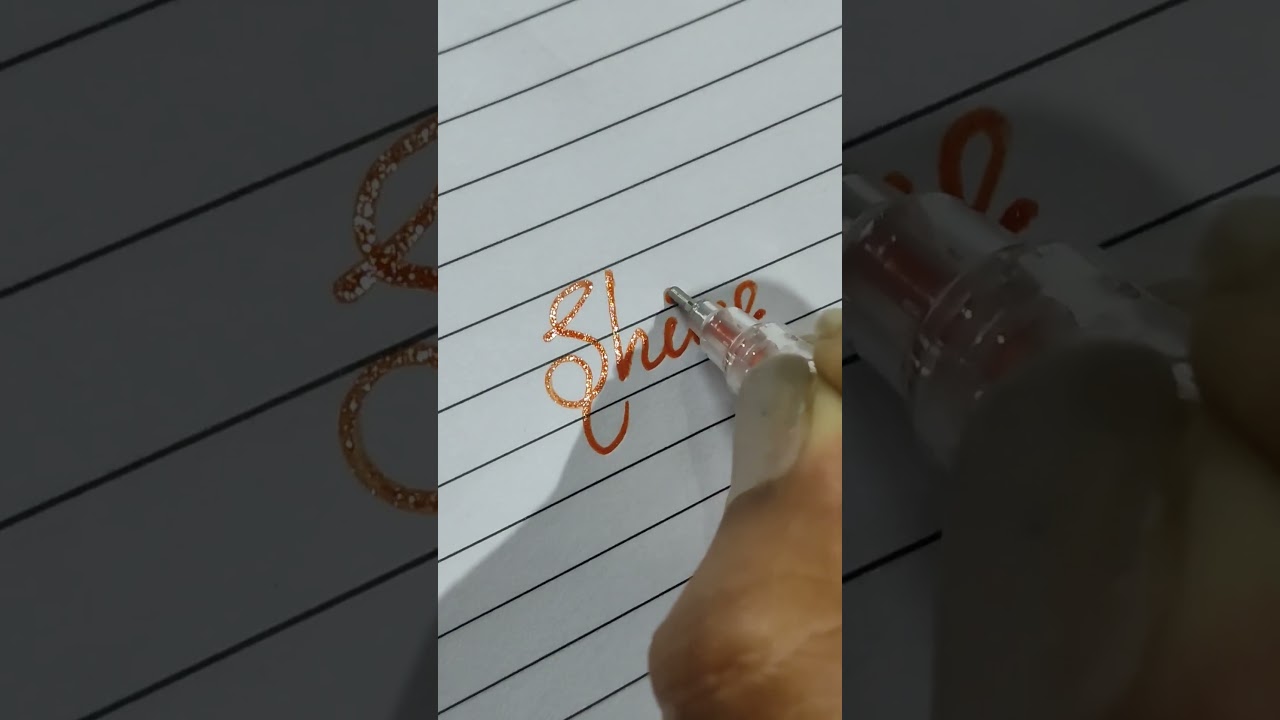 shine ⭐✨#cursivewriting #shiny #shortvideo #beginners