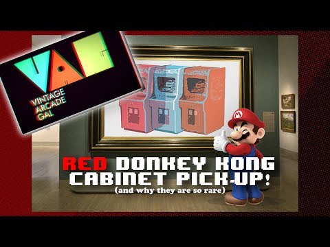 Red Donkey Kong Arcade Cabinet Pick-Up!
