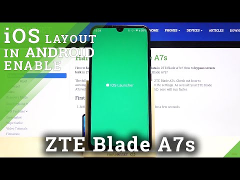 iOS Launcher - Apple Layout on ZTE Blade A7s Android Device