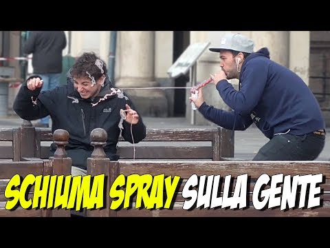 SCHIUMA SPRAY sulla GENTE
