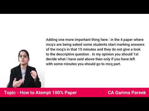 Video by CA Test Series