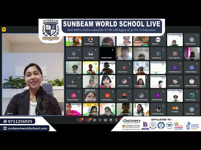 Sunbeam World School as we celebrated Independence Day with the esteemed Lt Col Jhilmil Mukherjee🎖️✨