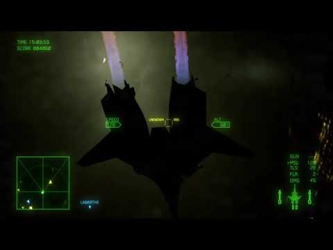 Ace Combat 7: ADF-01 Falken with TLS at night test