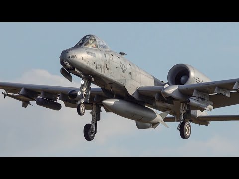 [4K] Air Defender 23 I Jagel I A-10 Thunderbolt, F-16 & JAS 39 Gripen I Afterburner I Close-Up