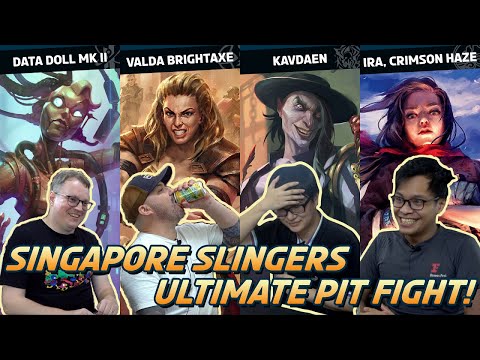 Flesh & Blood Multiplayer Four Way! | Data Doll Vs Valda Vs Kavdaen Vs Ira | Singapore Slingers #01