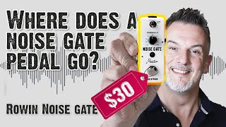 Video thumbnail for So...What does a noise gate pedal do? | Rowin noise gate by Derek Paul Guitar