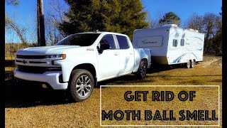 How To Get Rid of Moth Ball Smell! (Camper Renovation)