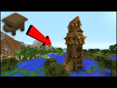 Transforming a WITCH HUT into a WITCH TOWER!! Minecraft Tutorial