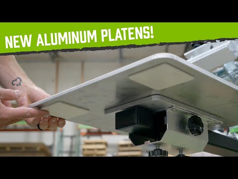 Action Engineering Platens Now Come Standard on our Riley Hopkins 300 Screen Printing Presses