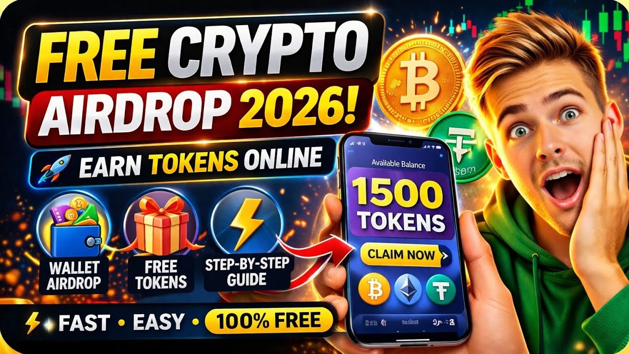 Free Crypto Airdrop 2026 🪙📲| Earn Tokens Online • VERV Wallet Airdrop Guide