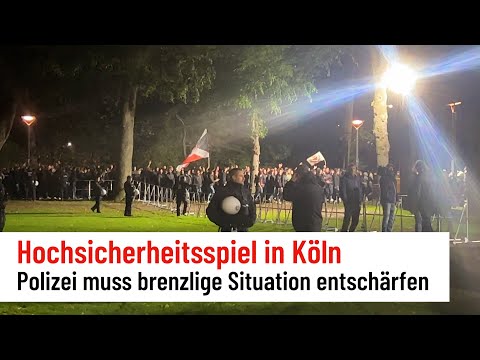 Hohe Polizeipräsenz bei 1. FC Köln vs. OGC Nizza