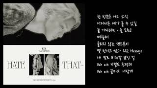 Download lagu 키(KEY) - Hate that... (Feat. 태연(TAEYEON)) | 가사포함[Lyrics] mp3