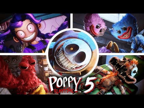 POPPY PLAYTIME CHAPTER 5 - All Bosses & Ending [4K 60FPS]