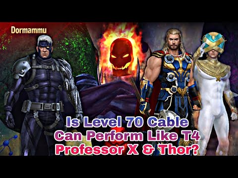 Is Level 70 Cable Can Perform Like T4 Professor X & Thor On New Gbr Dormammu? - Marvel Future Fight