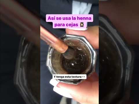 Así se usa la henna para cejas 👀 #cejasconhenna