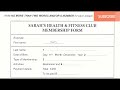SARAH S HEALTH FITNESS CLUB MEMBERSHIP FORM IELTS LISTENING TEST WITH ANSWERS