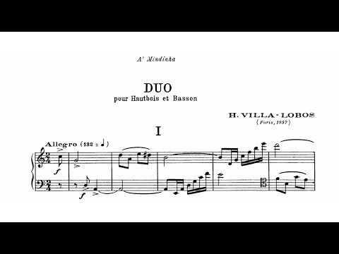 Heitor Villa-Lobos: Duo for Oboe and Bassoon, W535 (1957)