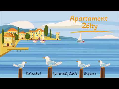 Apartament Żółty/ Yellow Apartment. Apartamenty Żabcia Grzybowo