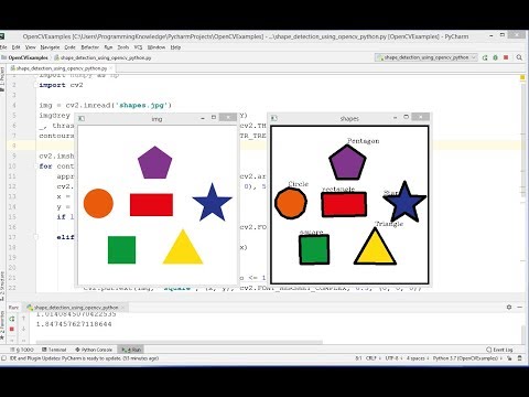 OpenCV Python Tutorial For Beginners 25 - Detect Simple Geometric Shapes using OpenCV in Python