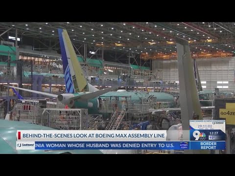 Behind-the-scenes look at Boeing Max assembly line