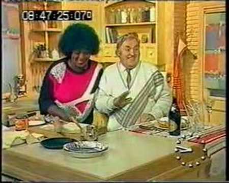 Rustie Lee cooks with Les Dawson on TV-am - 1989