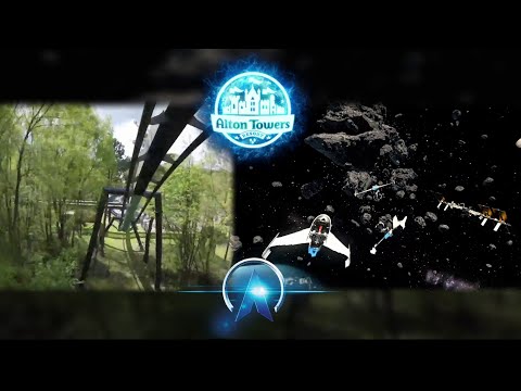 Galactica, Alton Towers, VR vs No VR Side By Side comparison POV