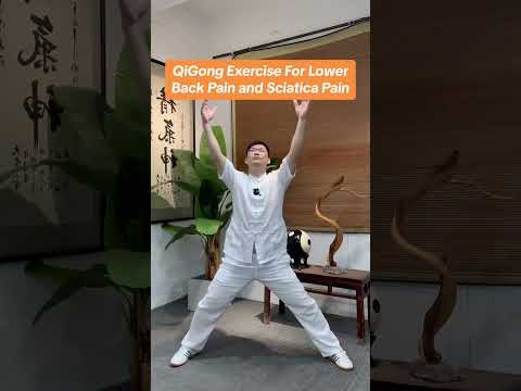 QiGong movement for relieve Lower back pain and sciatica pain #lowerbackpain #sciatica #exercisetips