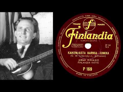 KAIKENLAISTA HARMIA, Jorma Ikävalko ja Finlandia-yhtye levyttivät 28.1.1953