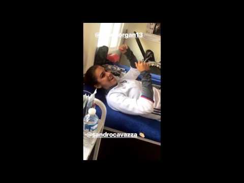 D1 Feminine - Alex Morgan Breaks Down the Beat in OLF Training Room (Caroline Seger IG Story) 5-5-17