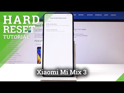 Hard Reset Xiaomi Mi Mix 3 - Factory Reset Instructions