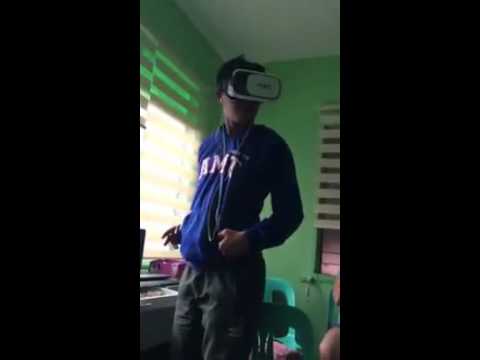 Funny Pinoy laughtrip habang nag lalaro ng VR box