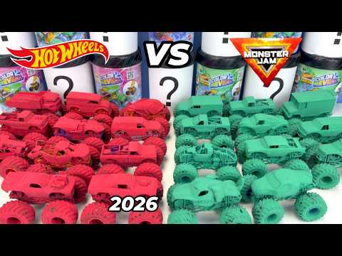 🤯🔥 11X HOT WHEEL MONSTER TRUCKS & 11X MONSTER JAM MONSTER TRUCKS CUSTOM PAINTED MYSTERY??