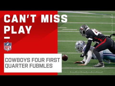 Cowboys Cough Up 4 Fumbles in the 1st Quarter Alone