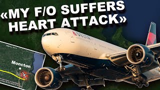 Delta&#39;s First Officer suffers Heart Attack in flight. Pilot incapacitation. REAL ATC