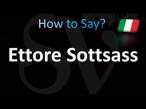 How to Pronounce Ettore Sottsass (Italian)