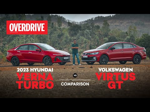 Hyundai Verna Turbo vs Volkswagen Virtus GT comparison review - Turbo Nation | OVERDRIVE